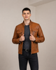 Men’s Casual Biker Leather Jacket Jaime – Dynamo Tan