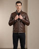 Men’s Casual Biker Leather Jacket Jaime – Fusion Timber