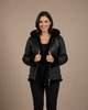 Women’s Sheepskin Aviator Cross-Zip Pilot Jacket – Nova Black
