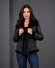 Women’s Merino Sheepskin Aviator Jacket – Nova Black