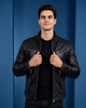 Men’s Leather Vintage Biker Jacket Colin – Zenith Dark Brown