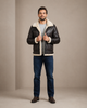 Men’s Bomber Flying Aviator RAF B3 Real Leather Sheepskin Hooded Jacket – Zenith Brown