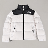 The North Face White Black Nuptse 700 puffer jacket