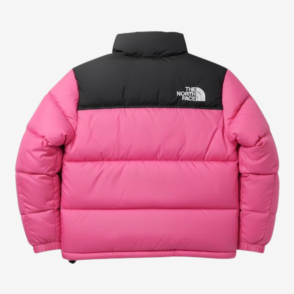 The North Face Black Pink Nuptse 700 puffer jacket