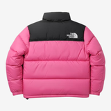 The North Face Black Pink Nuptse 700 puffer jacket