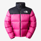 The North Face Black Pink Nuptse 700 puffer jacket
