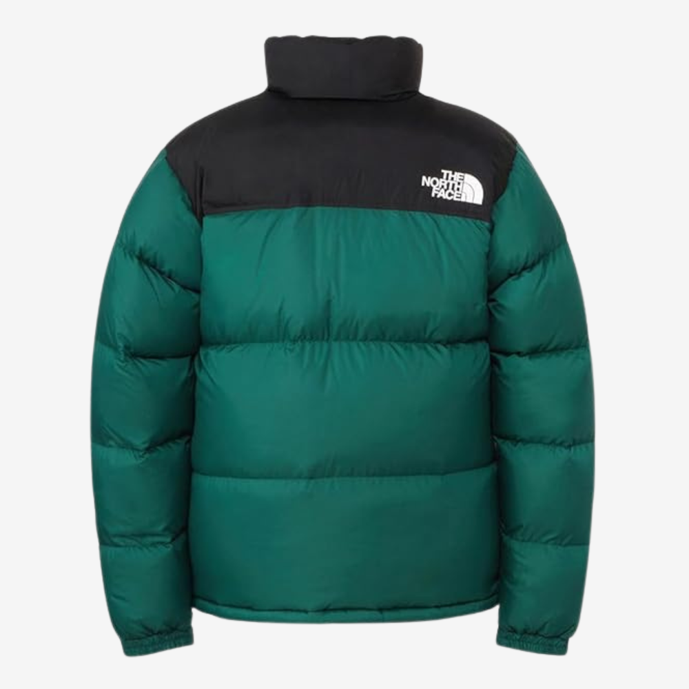 The North Face Green and Black Nuptse 700 puffer jacket