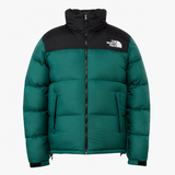 The North Face Green and Black Nuptse 700 puffer jacket